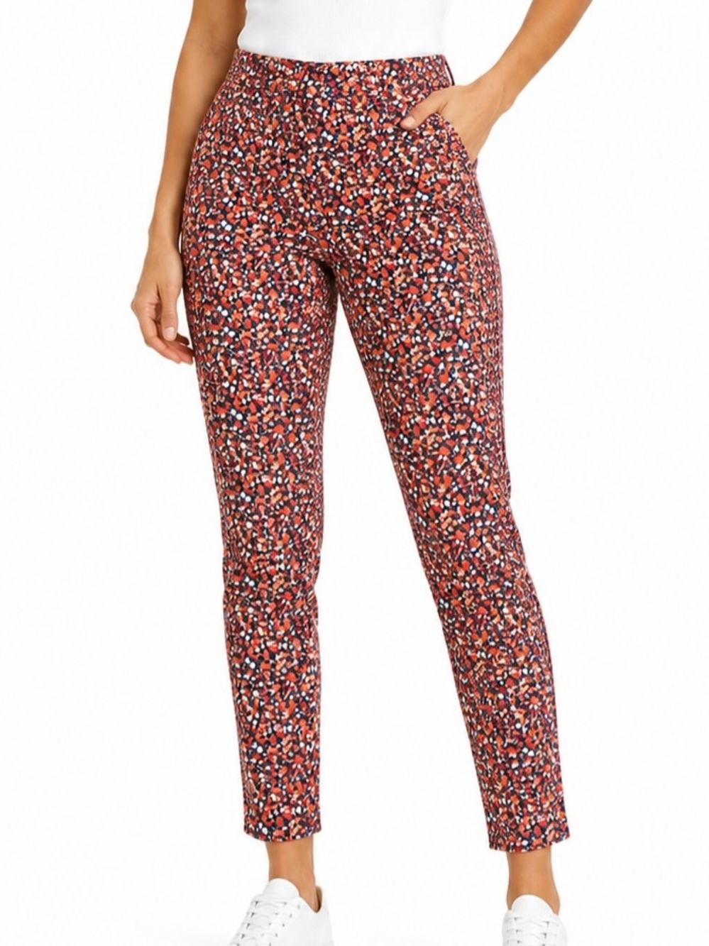Michael Kors Multi Printed Ankle Pants